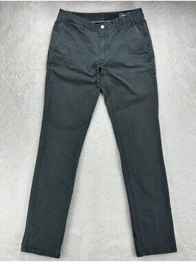 Bonobos Pants Men 31x34 Charcoal Tailored Fit Chino Stretch Trouser (31x32)‎